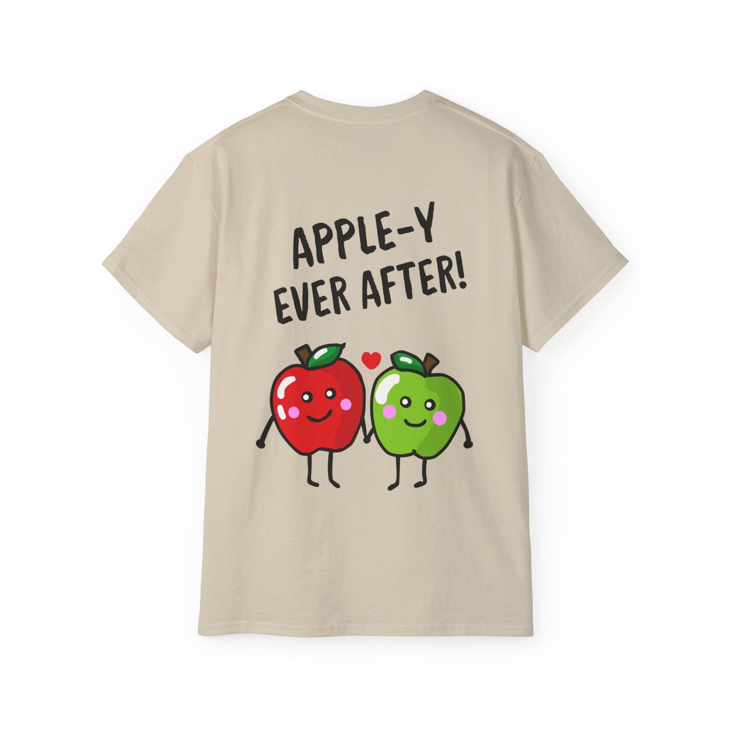 Fun Apple Graphic Tee - Apple-y ever after!