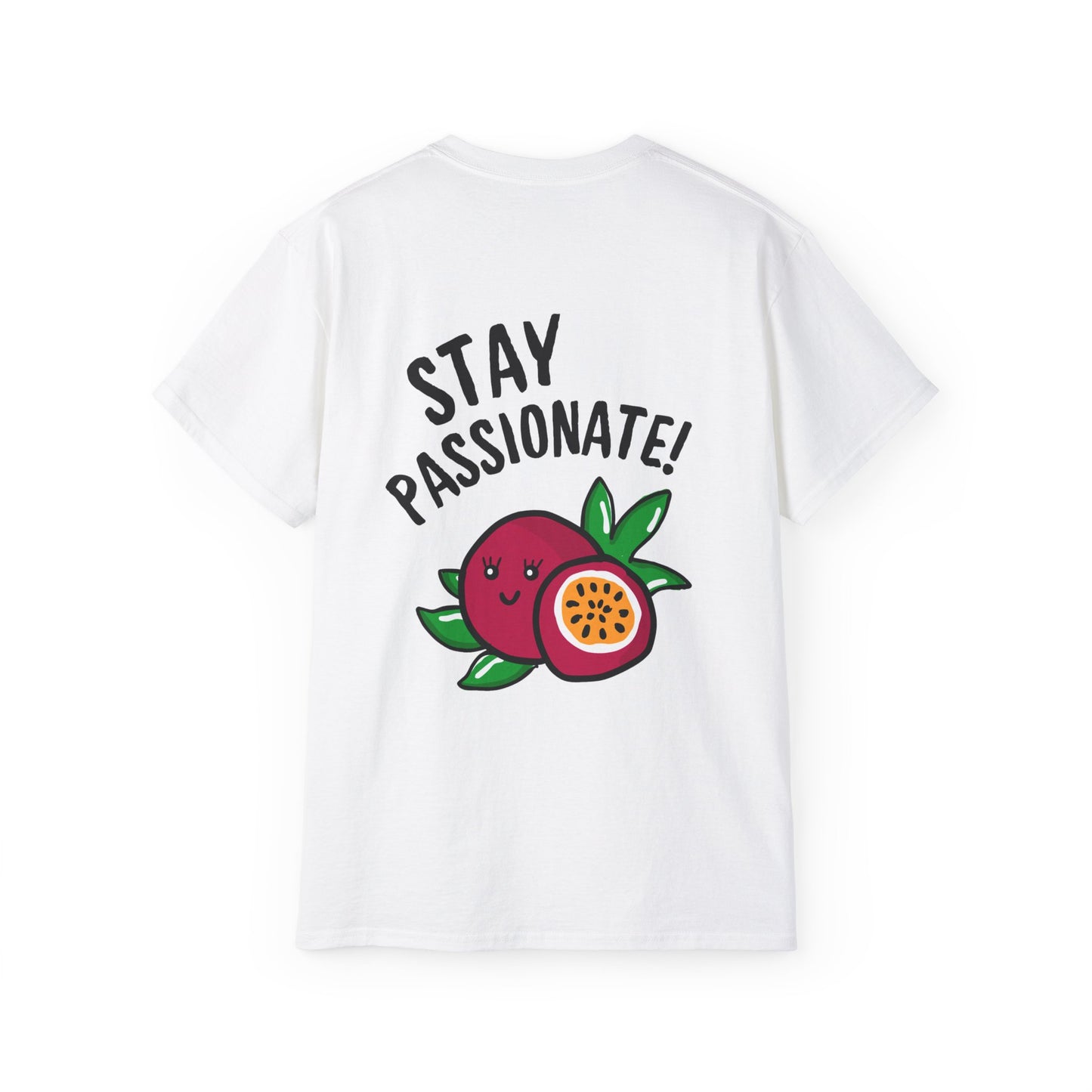 Funny Passion Fruit Graphic Tee - Stay Passionate!