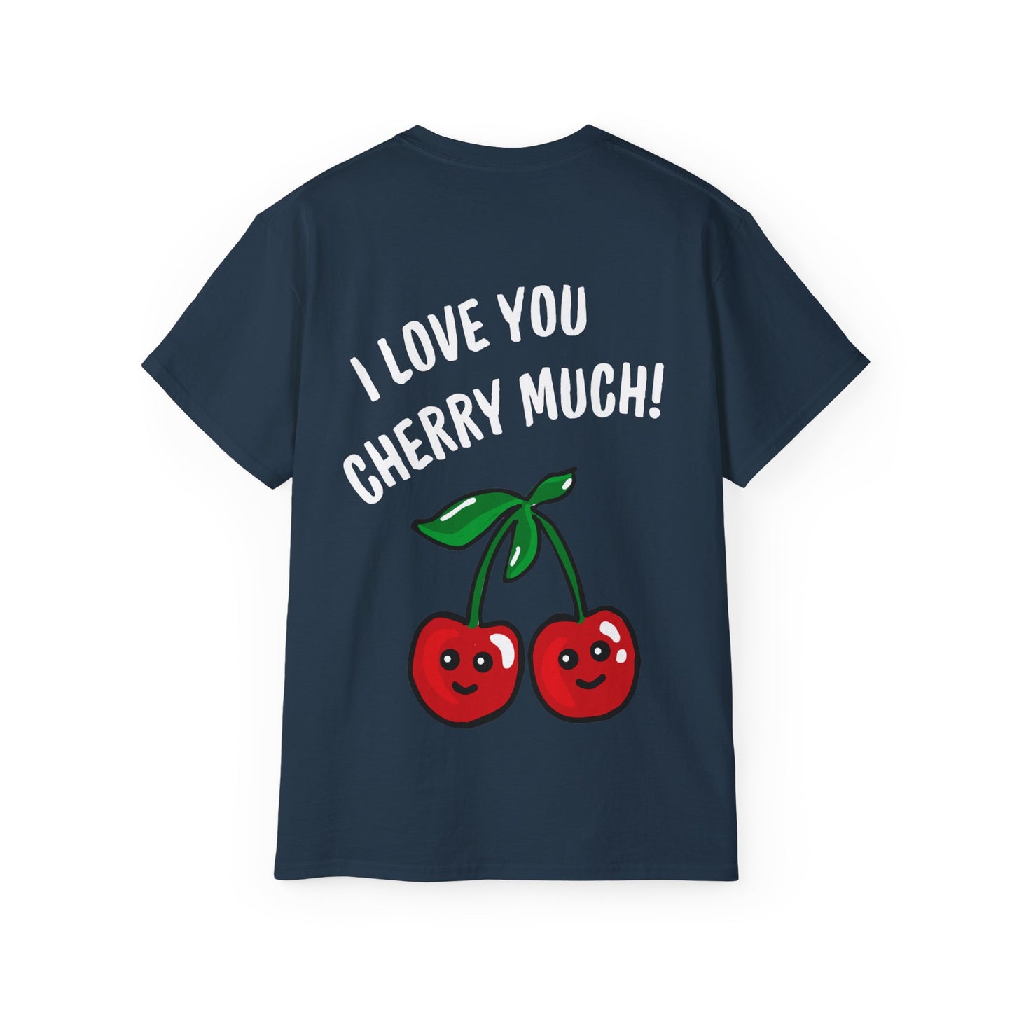 Fun Cherry Graphic Tee - I Love you Cherry Much!