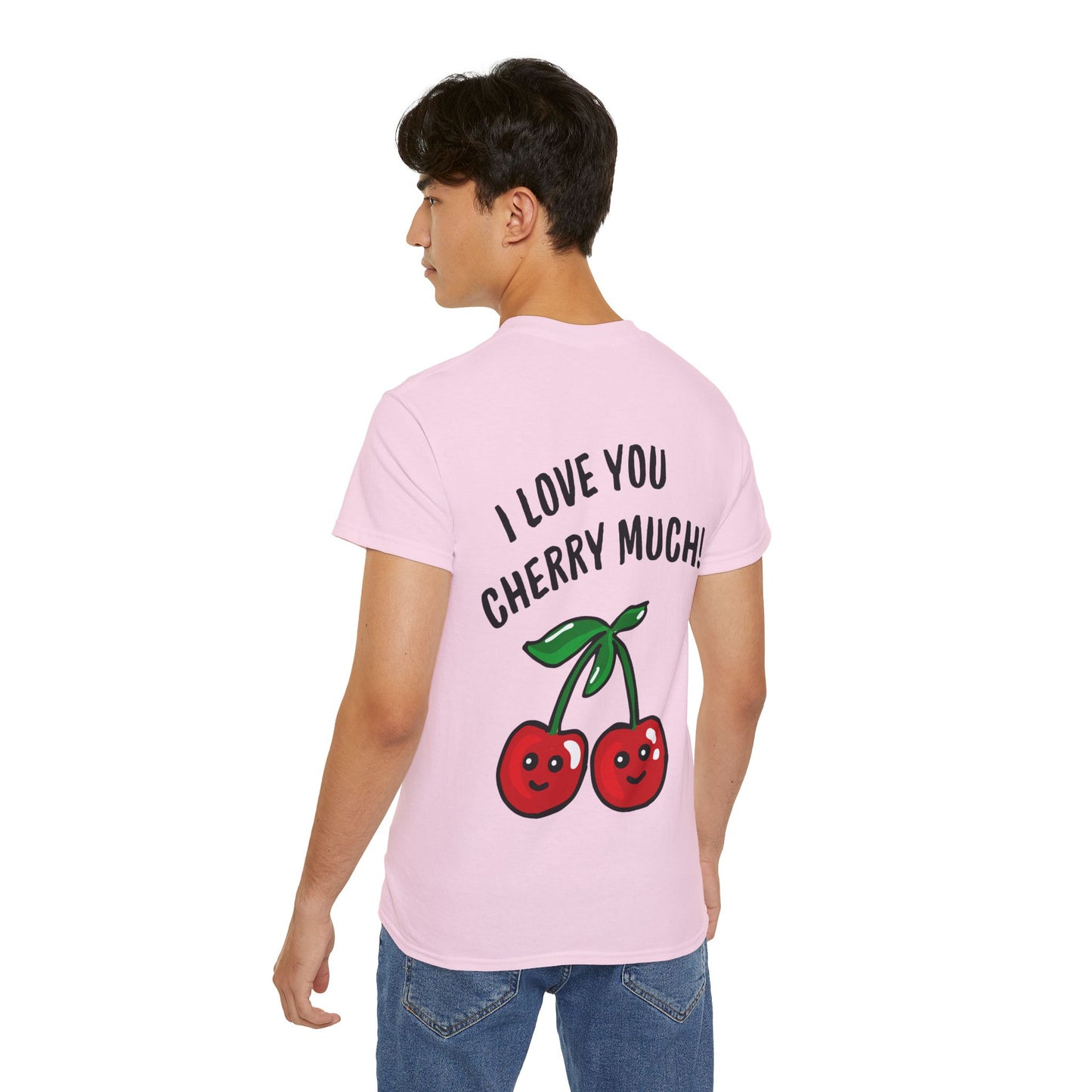 Fun Cherry Graphic Tee - I Love you Cherry Much!