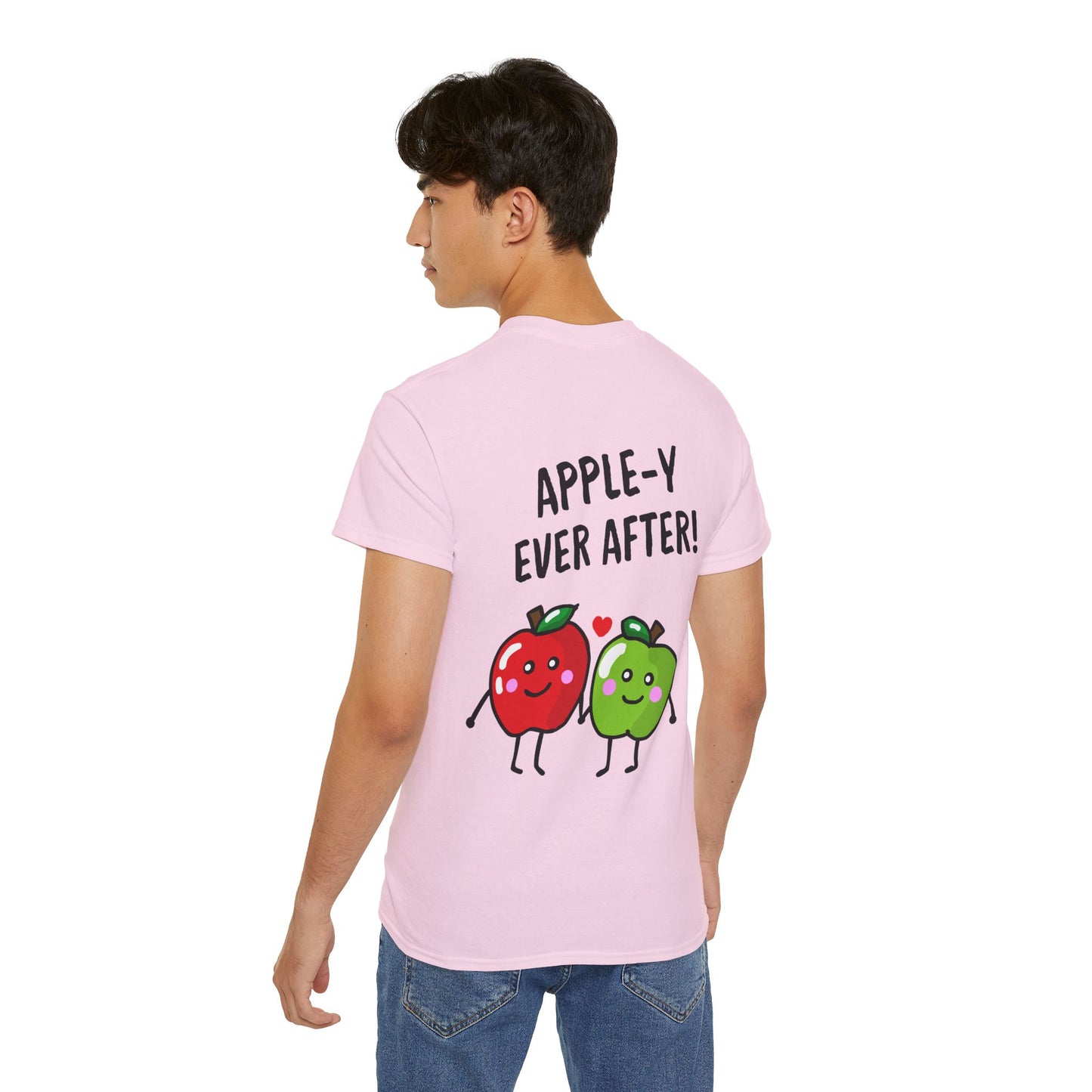Fun Apple Graphic Tee - Apple-y ever after!