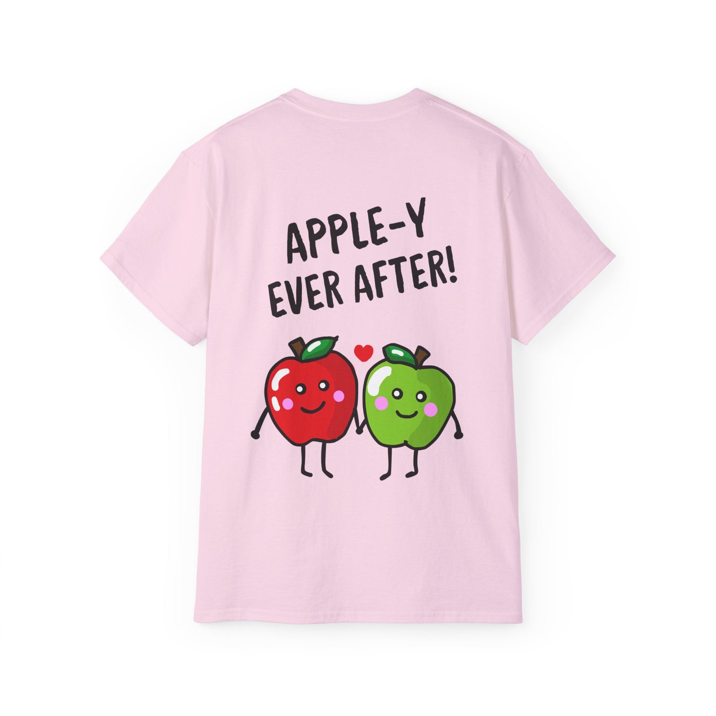 Fun Apple Graphic Tee - Apple-y ever after!