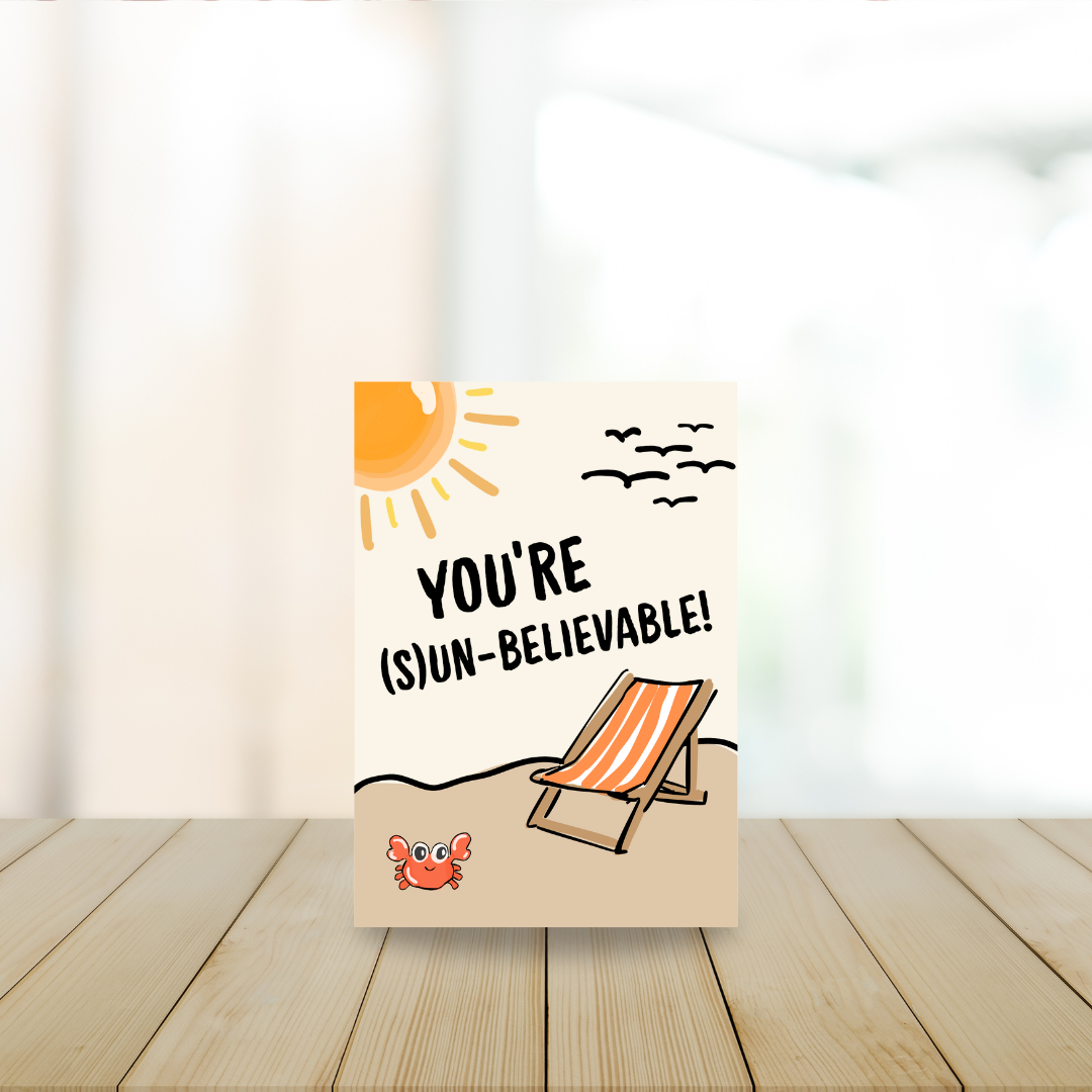 Card - You're (s)un-believable!