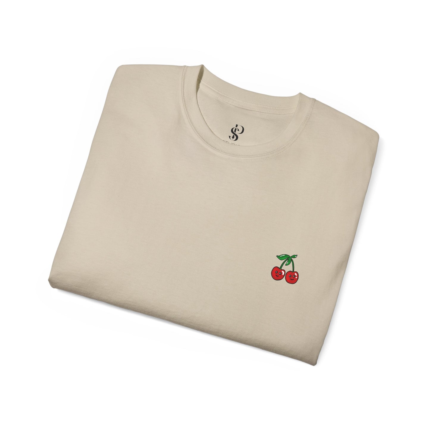 Fun Cherry Graphic Tee - I Love you Cherry Much!