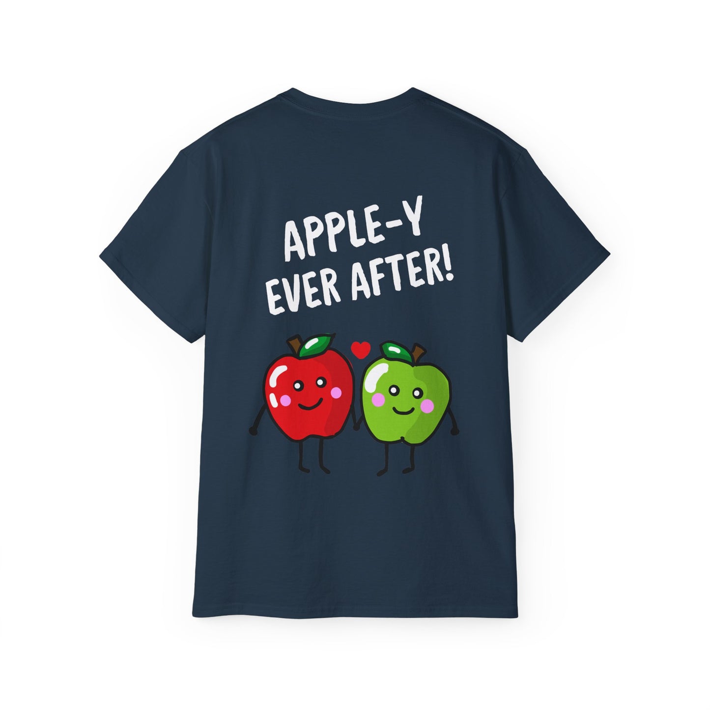 Fun Apple Graphic Tee - Apple-y ever after!