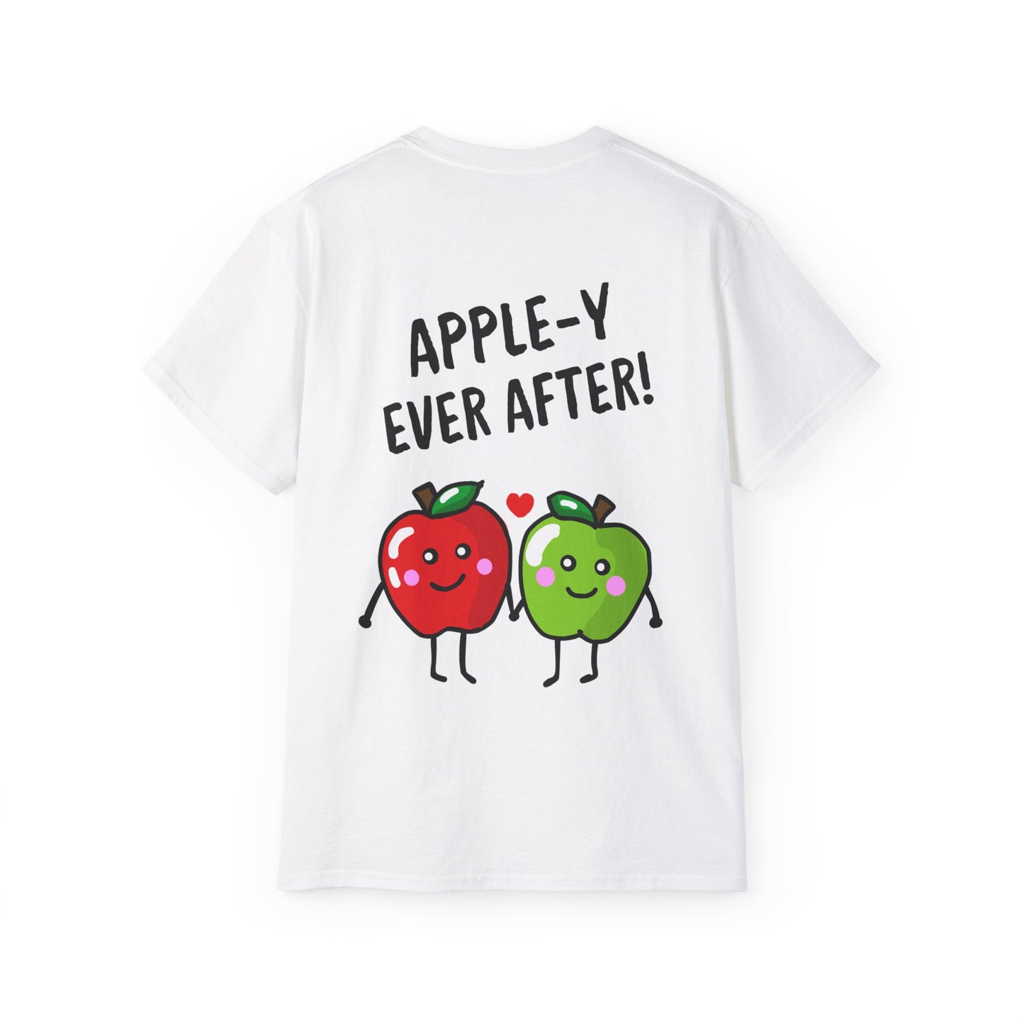 Fun Apple Graphic Tee - Apple-y ever after!