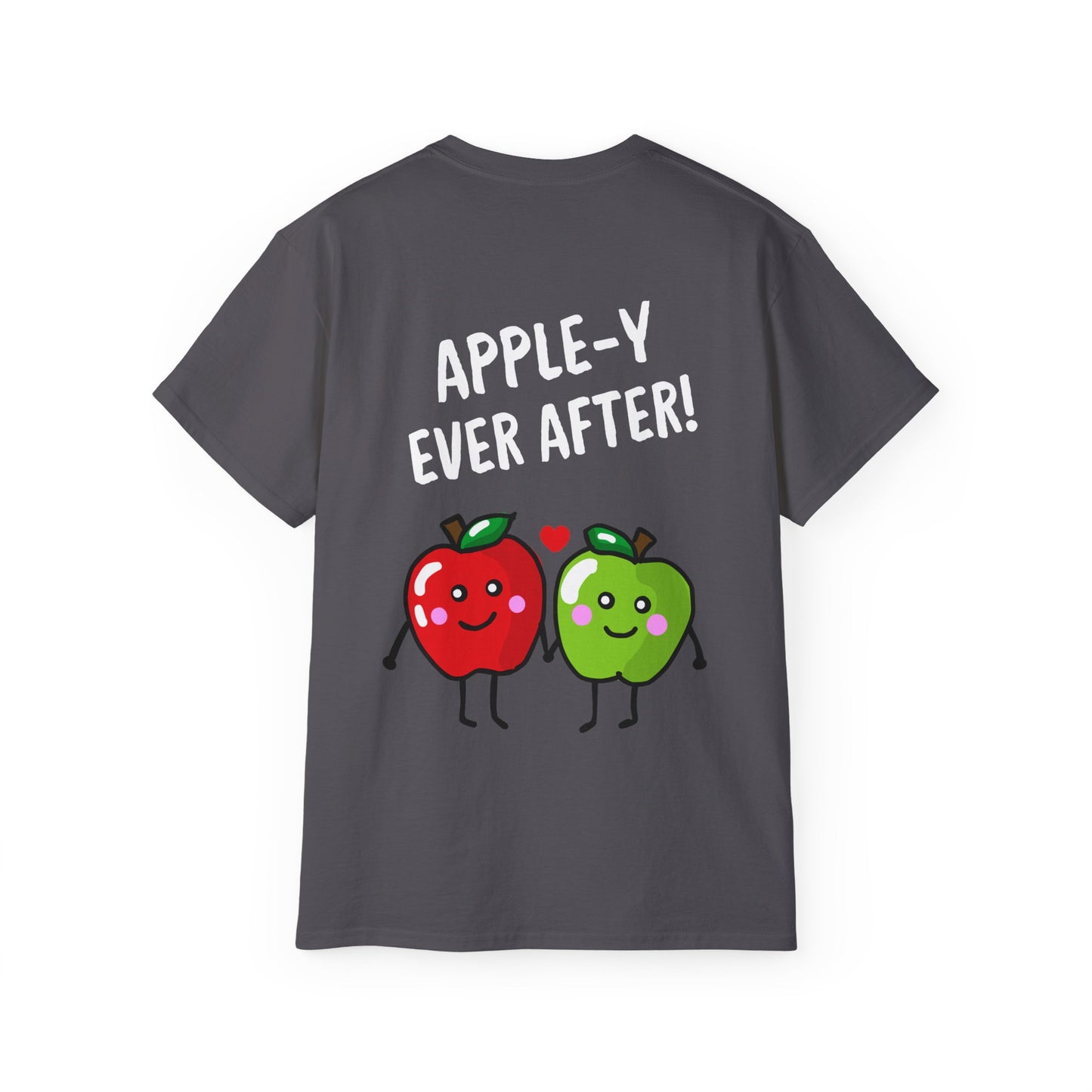 Fun Apple Graphic Tee - Apple-y ever after!