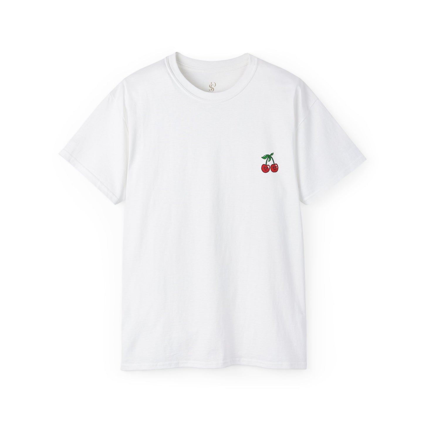 Fun Cherry Graphic Tee - I Love you Cherry Much!
