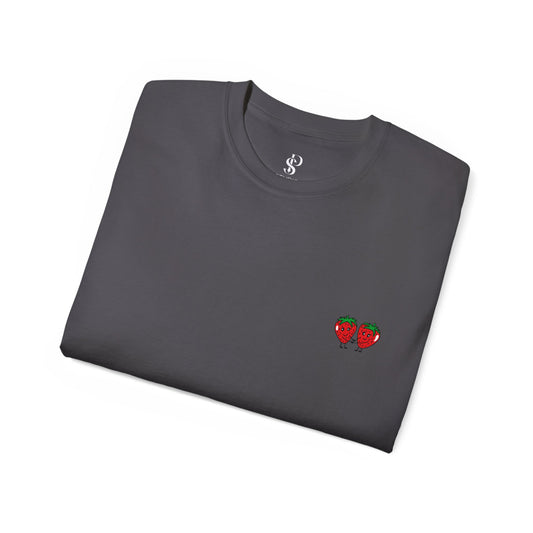 Fun Strawberry Graphic Tee - You're the Straw to my Berry!