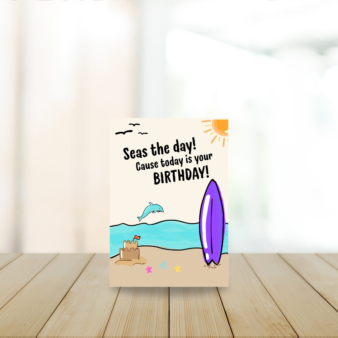 Card - Seas the day, cause today is your birthday!