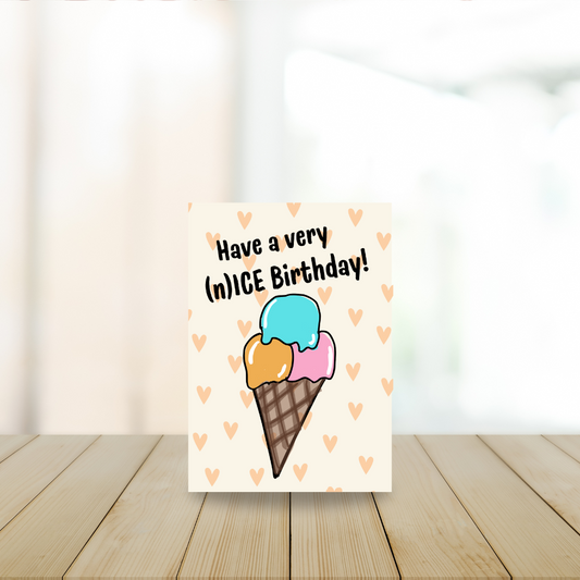 Card - Have a very (n)ice birthday!