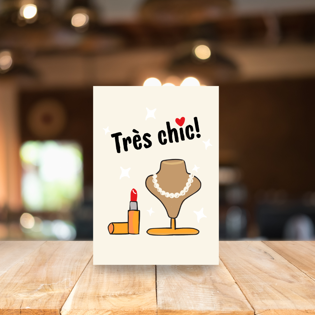 Card - Très chic!