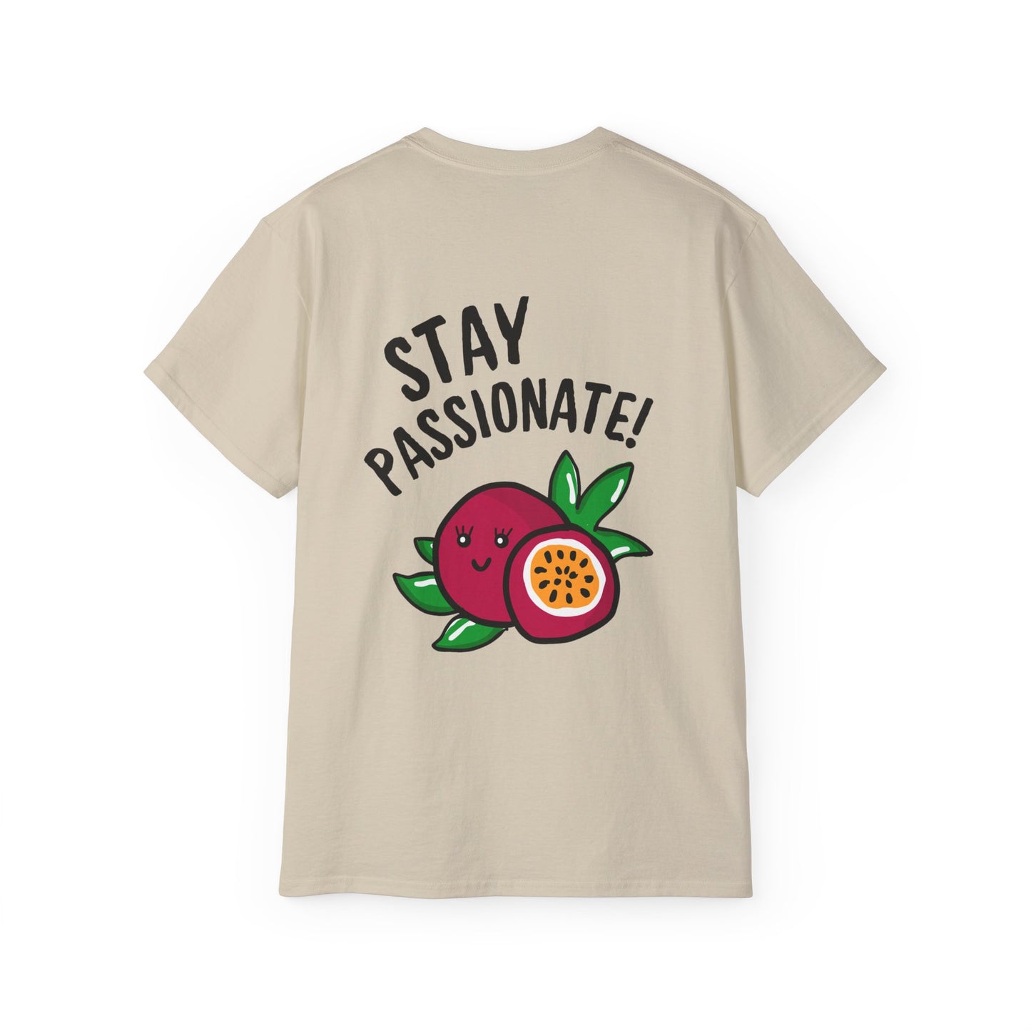 Funny Passion Fruit Graphic Tee - Stay Passionate!