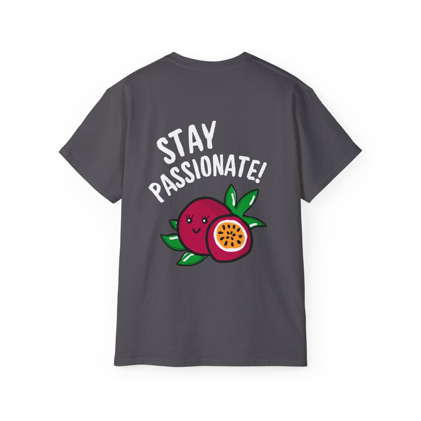 Funny Passion Fruit Graphic Tee - Stay Passionate!