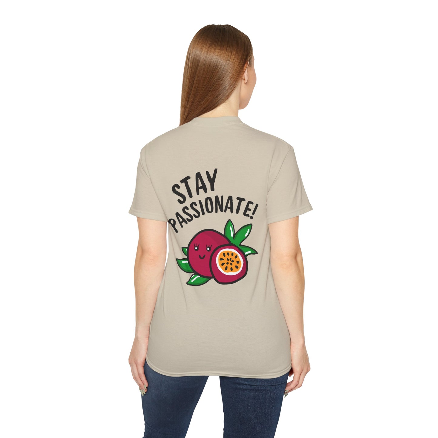 Funny Passion Fruit Graphic Tee - Stay Passionate!