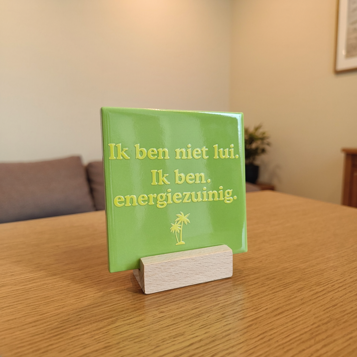 Tegeltje - Energiezuinig (groen)