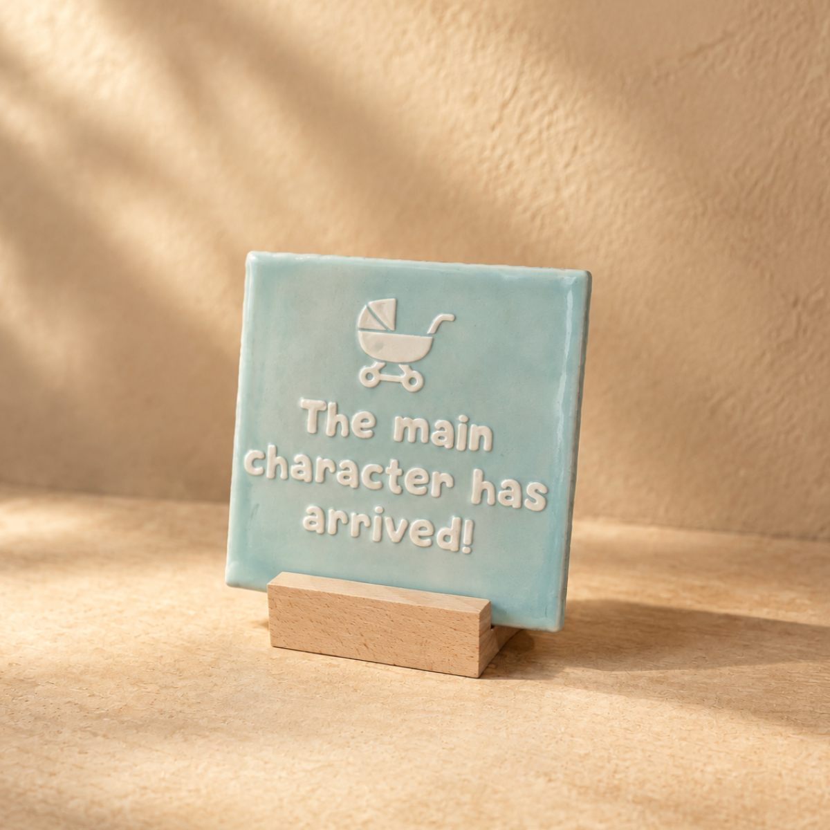 Tegeltje - Main character (blauw)