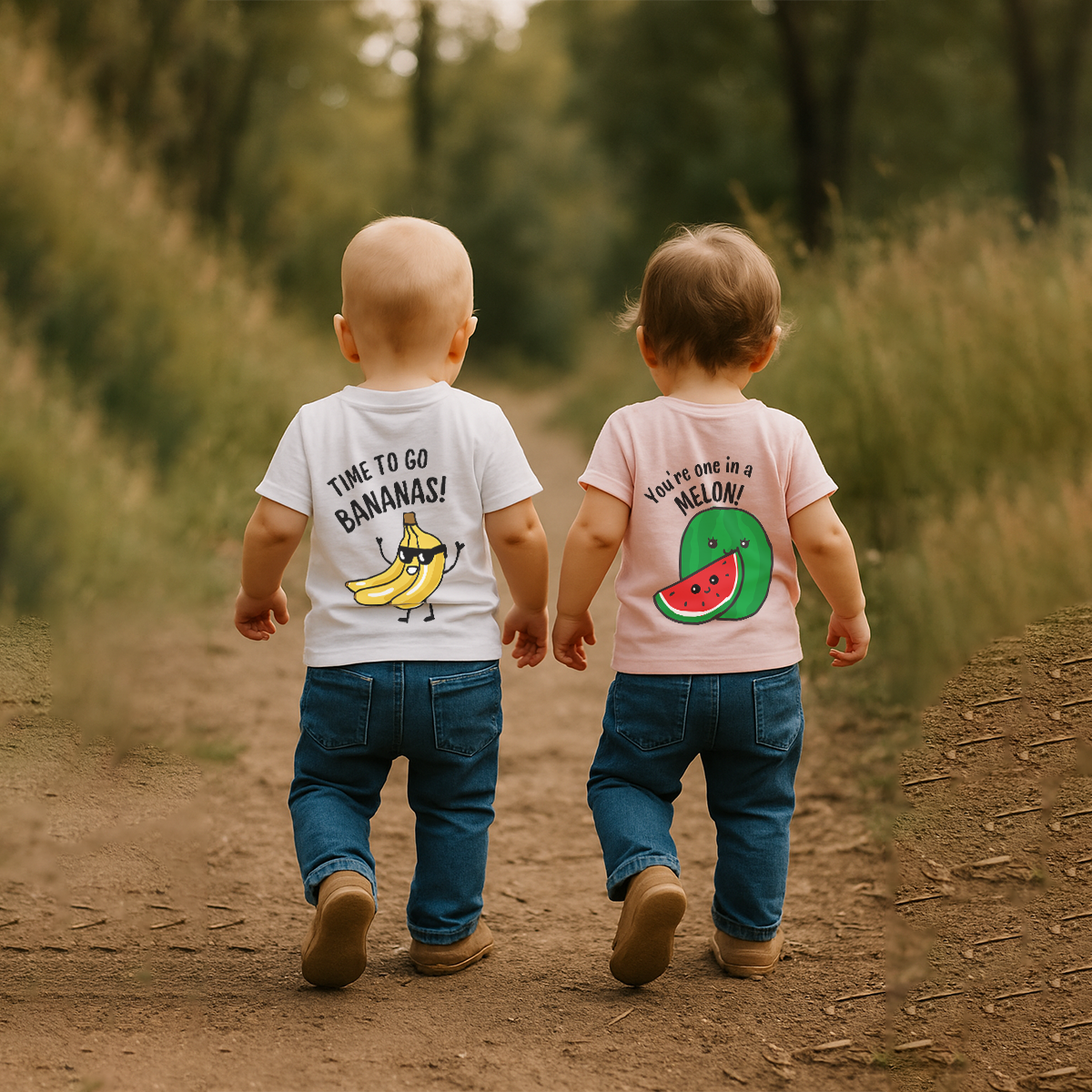 Cute Baby T-Shirt - Time to go Bananas!